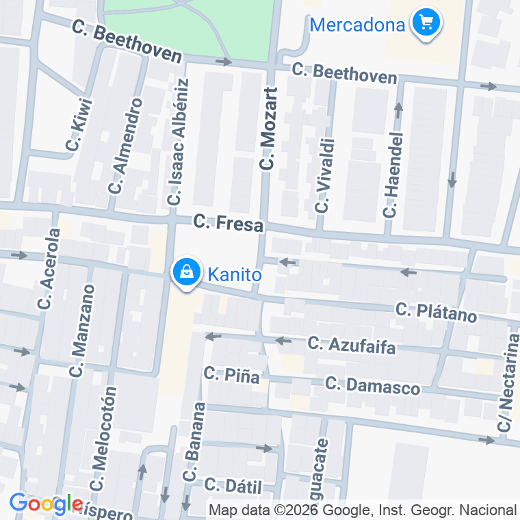 Código postal de Plaza Macedonia en Jerez de la Frontera