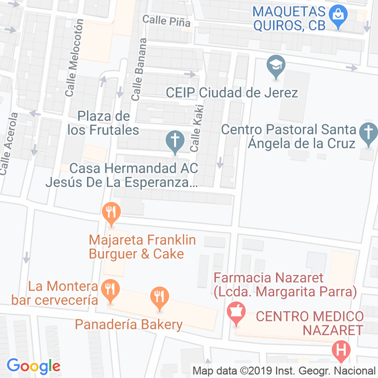 Código Postal calle Aceituna en Jerez de la Frontera