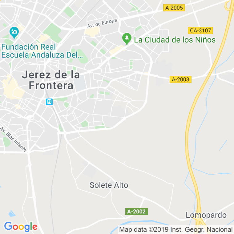 Código Postal calle Alarcos en Jerez de la Frontera