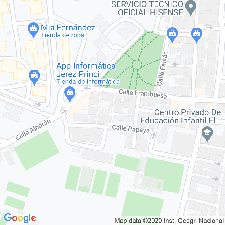 Código Postal calle Altea en Jerez de la Frontera