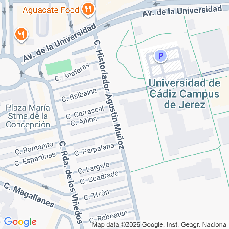 Código postal de Anina en Jerez de la Frontera