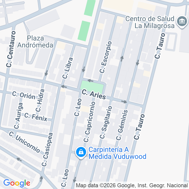 Código postal de Aries, Glorieta en Jerez de la Frontera