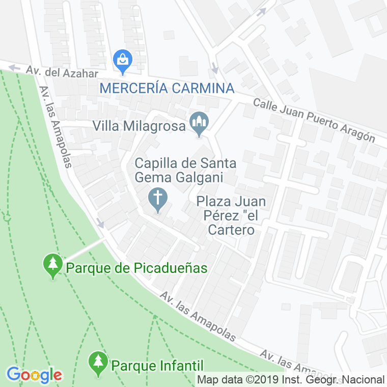 Código Postal calle Camelias (Barriada Viña San Jose) en Jerez de la Frontera