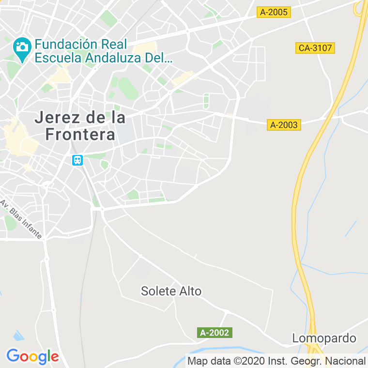 Código Postal calle Capacho en Jerez de la Frontera
