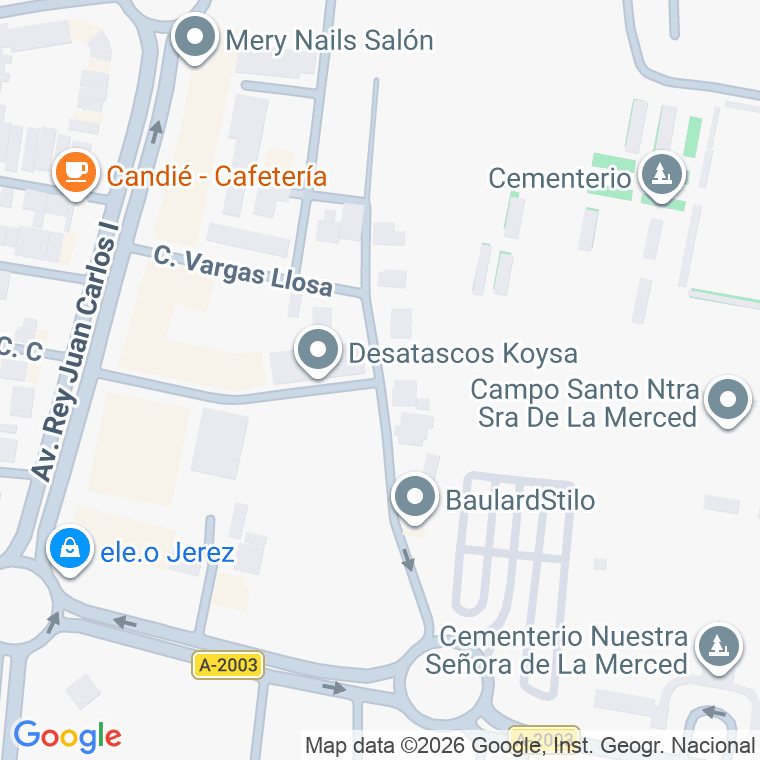 Código postal de Guadalmedina en Jerez de la Frontera