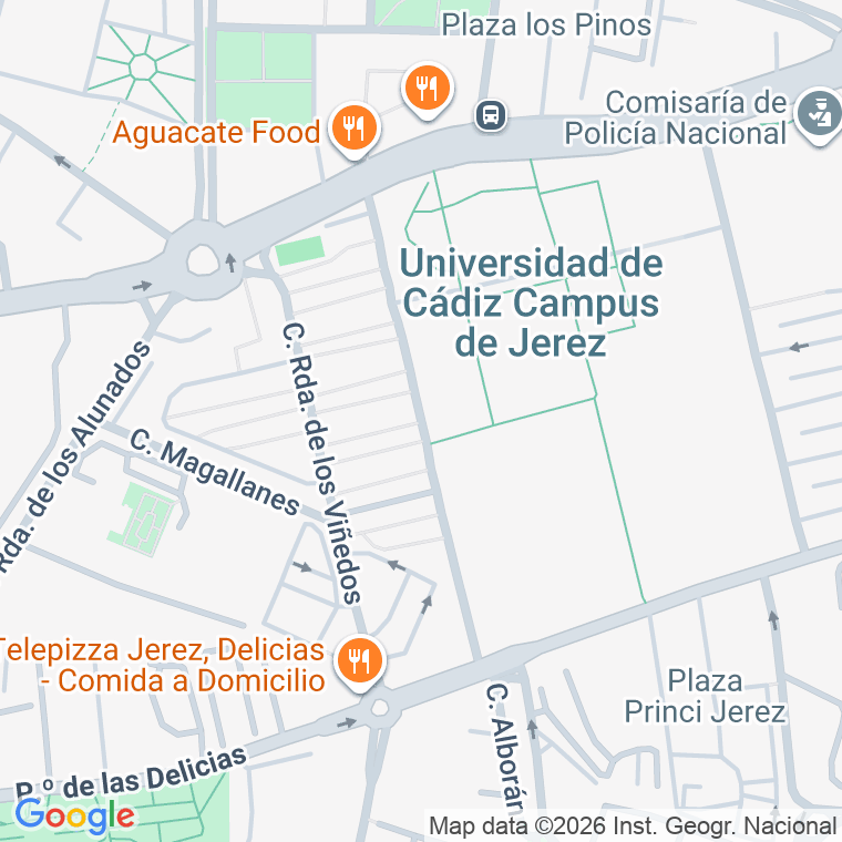 Código postal de Historiador Agustin Muñoz en Jerez de la Frontera