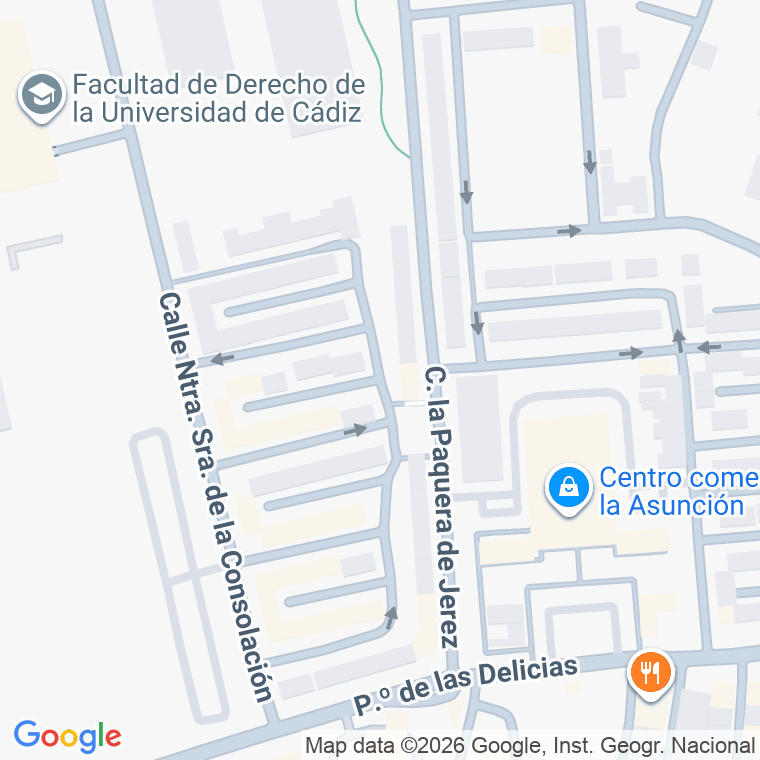 Código postal de Nuestra Señora del Rocio en Jerez de la Frontera