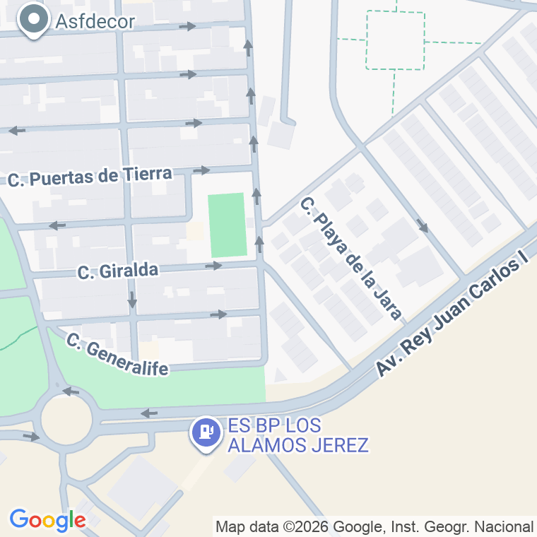 Código postal de Playa de las Piletas en Jerez de la Frontera