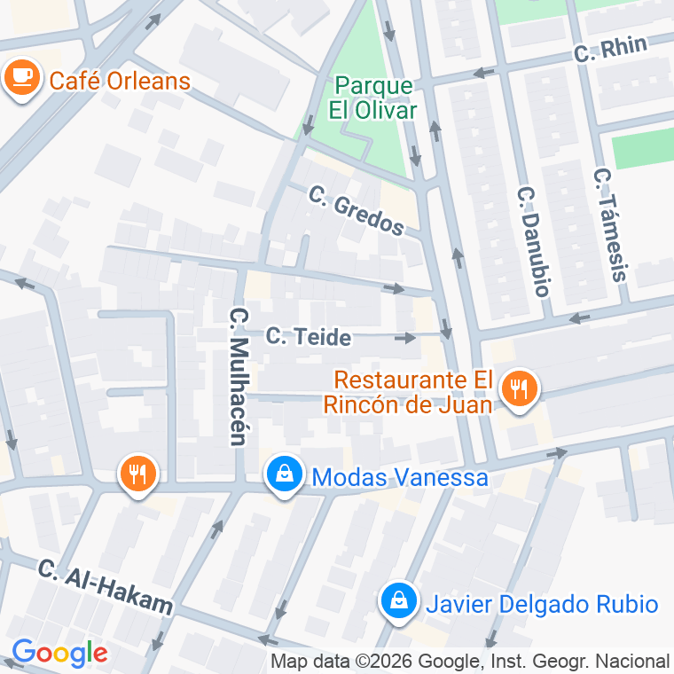 Código postal de Teide en Jerez de la Frontera