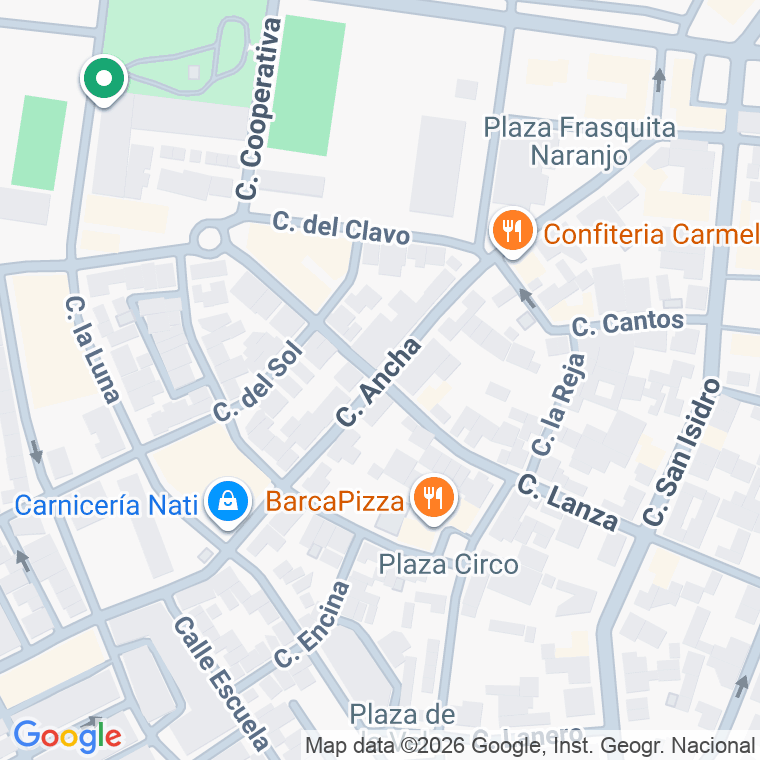 Código postal de Calle Cañada Ancha en Jerez de la Frontera