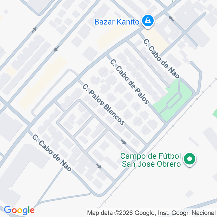 Código postal de Calle Palos Blancos en Jerez de la Frontera