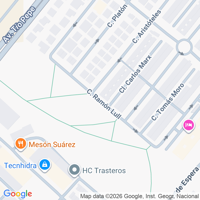 Código postal de Calle Ramon Llull en Jerez de la Frontera