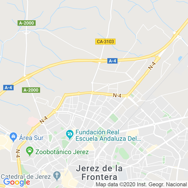 Código Postal calle Barriada Bugambilla en Jerez de la Frontera