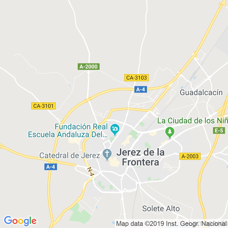 Código Postal calle Benjamin en Jerez de la Frontera