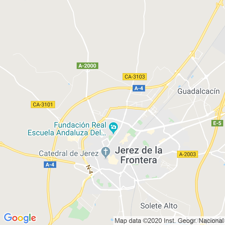 Código Postal calle Gondola en Jerez de la Frontera