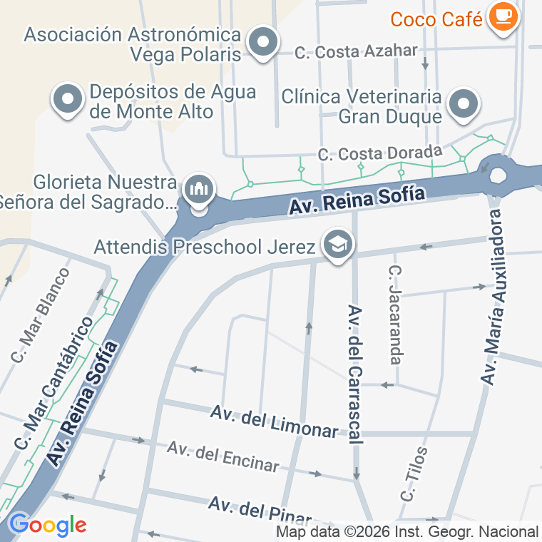Código postal de Olivo, De, Avenida en Jerez de la Frontera