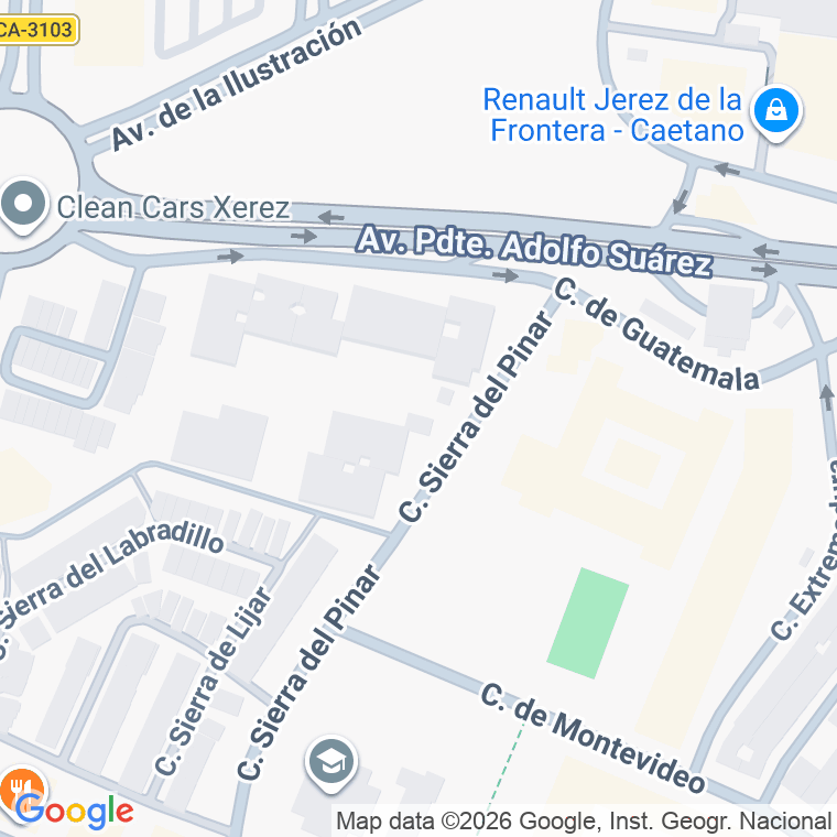 Código postal de Pie de Rey en Jerez de la Frontera