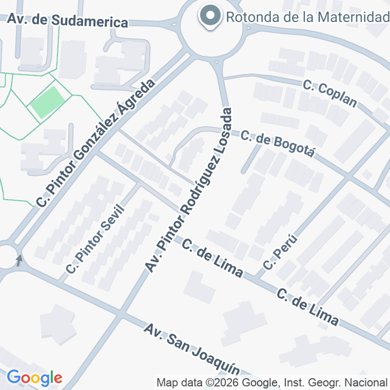 Código postal de Pintor Rodriguez Losada en Jerez de la Frontera