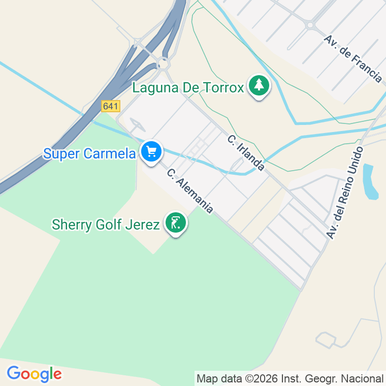 Código postal de Calle Alemania en Jerez de la Frontera