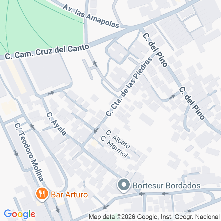 Código postal de Calle Cuesta de las Piedras en Jerez de la Frontera