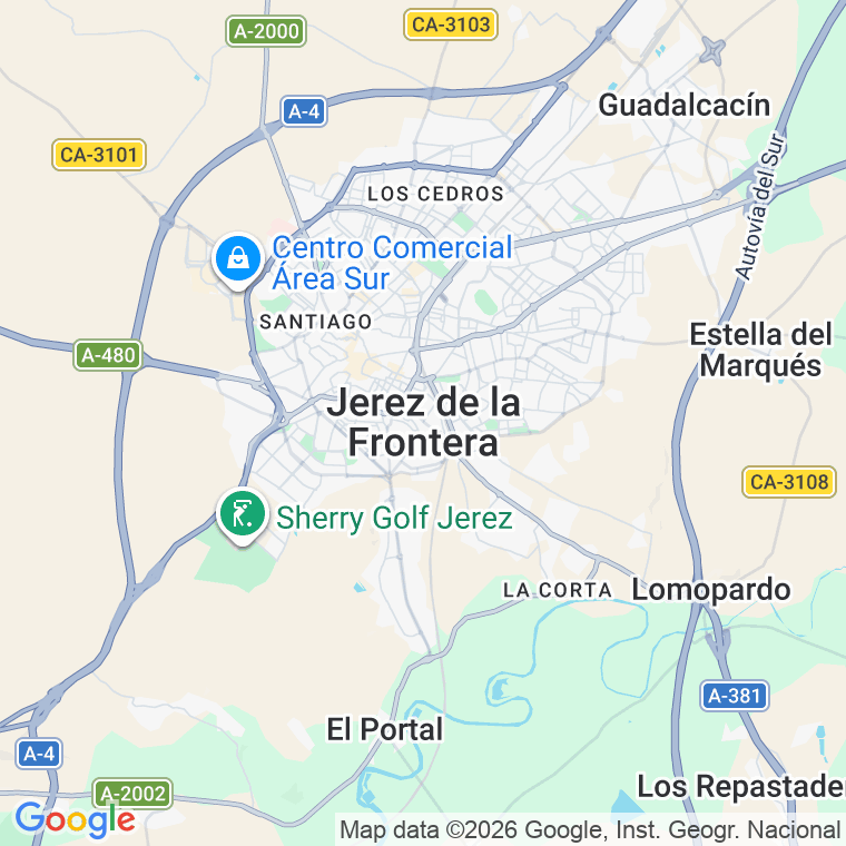 Código postal de Amistad en Jerez de la Frontera