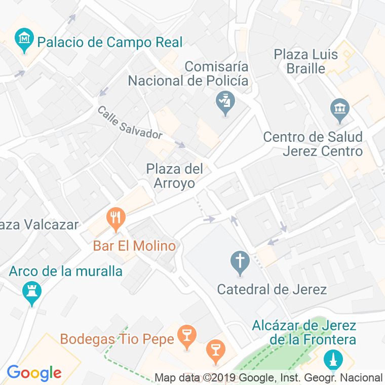 Código Postal calle Arroyo, Del en Jerez de la Frontera