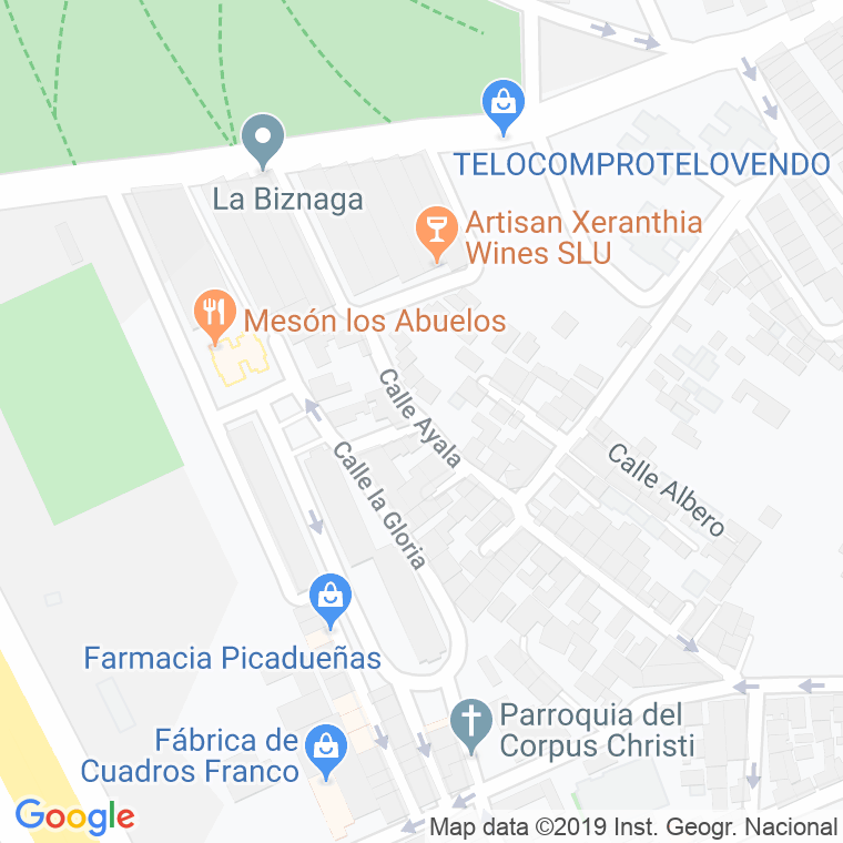 Código Postal calle Ayala en Jerez de la Frontera