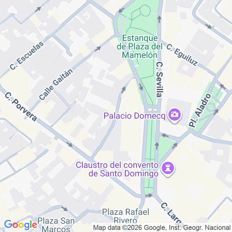 Código postal de Barriada de San Juan de Dios en Jerez de la Frontera