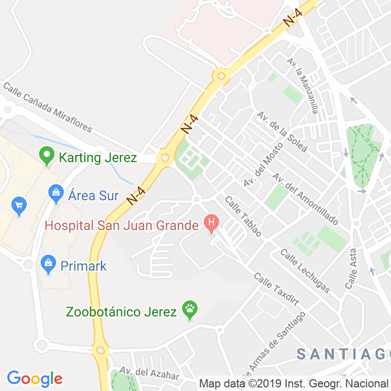 Código Postal calle Calvario, carretera en Jerez de la Frontera
