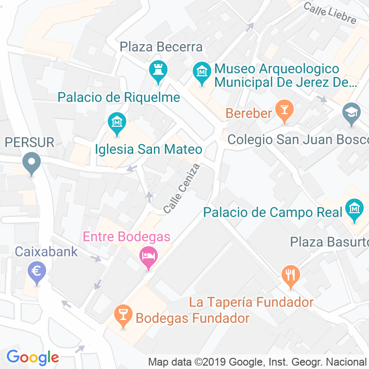 Código Postal calle Ceniza en Jerez de la Frontera