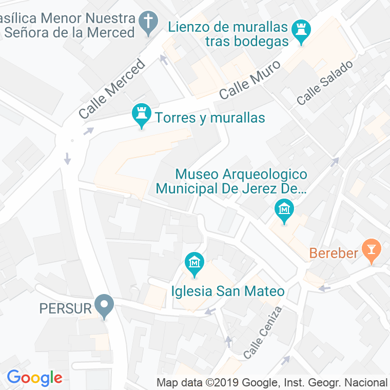 Código Postal calle Consolacion en Jerez de la Frontera