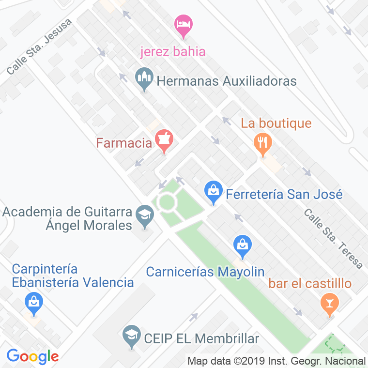 Código Postal calle Doña Juana en Jerez de la Frontera
