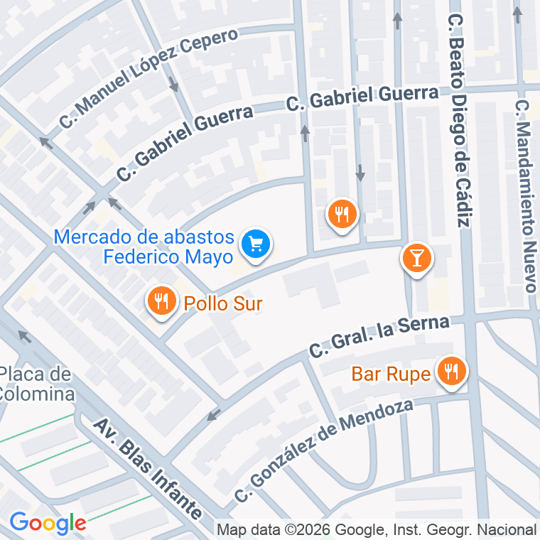 Código postal de Pedro Sepulveda en Jerez de la Frontera