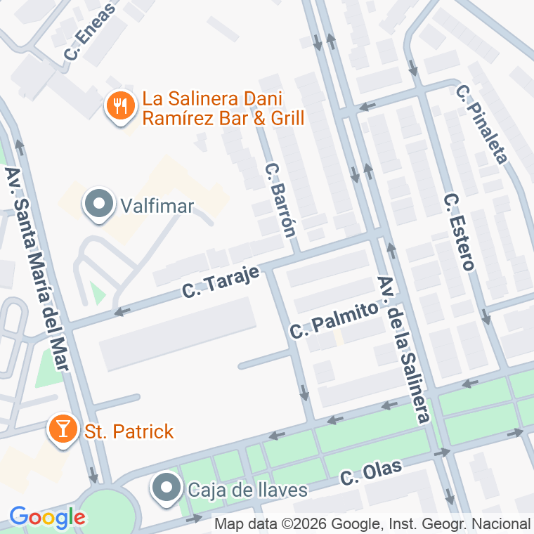 Código postal de Calle Taraje en Valdelagrana