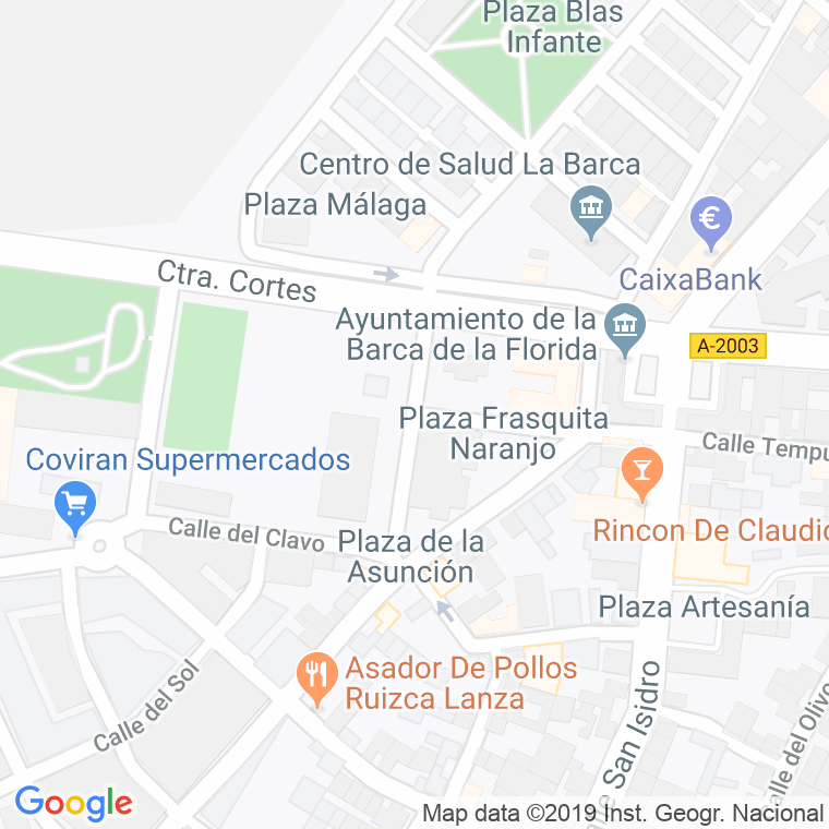 Código Postal calle Antonio Moye en Jerez de la Frontera