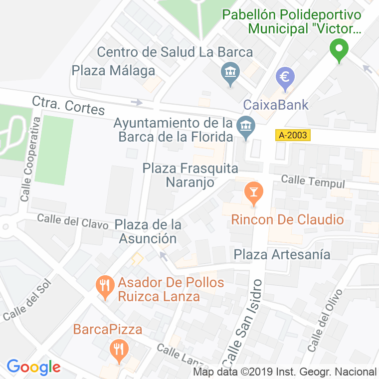 Código Postal calle Frasquita Naranjo, plaza en Jerez de la Frontera