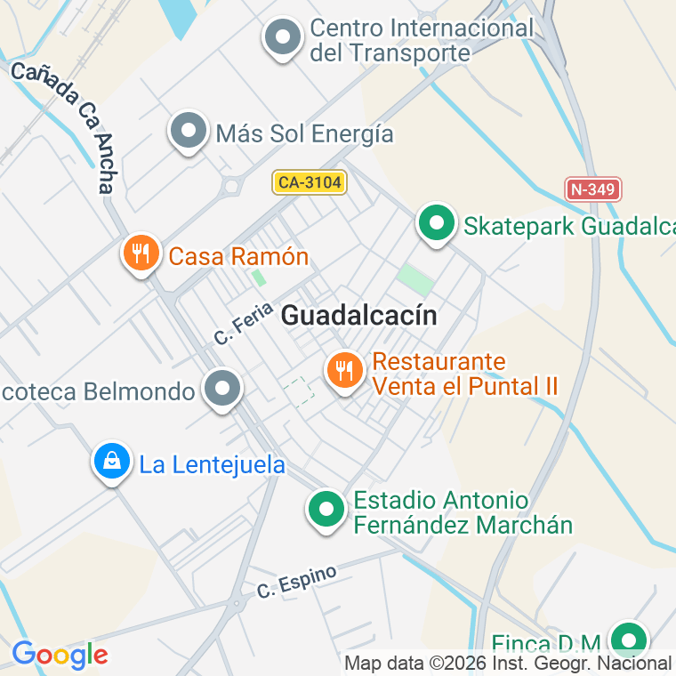 Código postal de Calle Pago de Lima en Guadalcacin