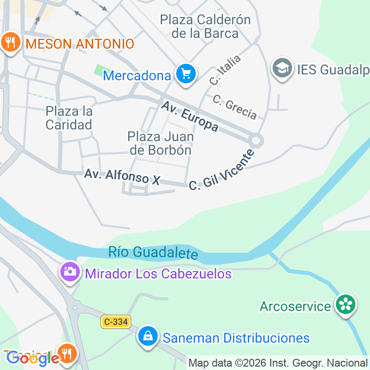 Código postal de Calle Gil Vicente en Arcos de la Frontera