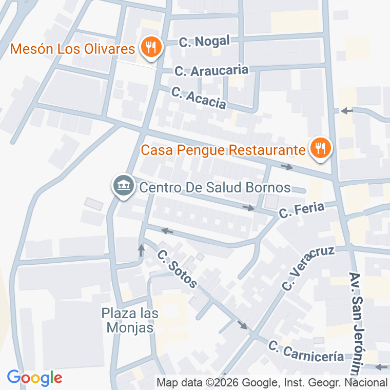 Código postal de Calle Frasquita Larrea en Bornos