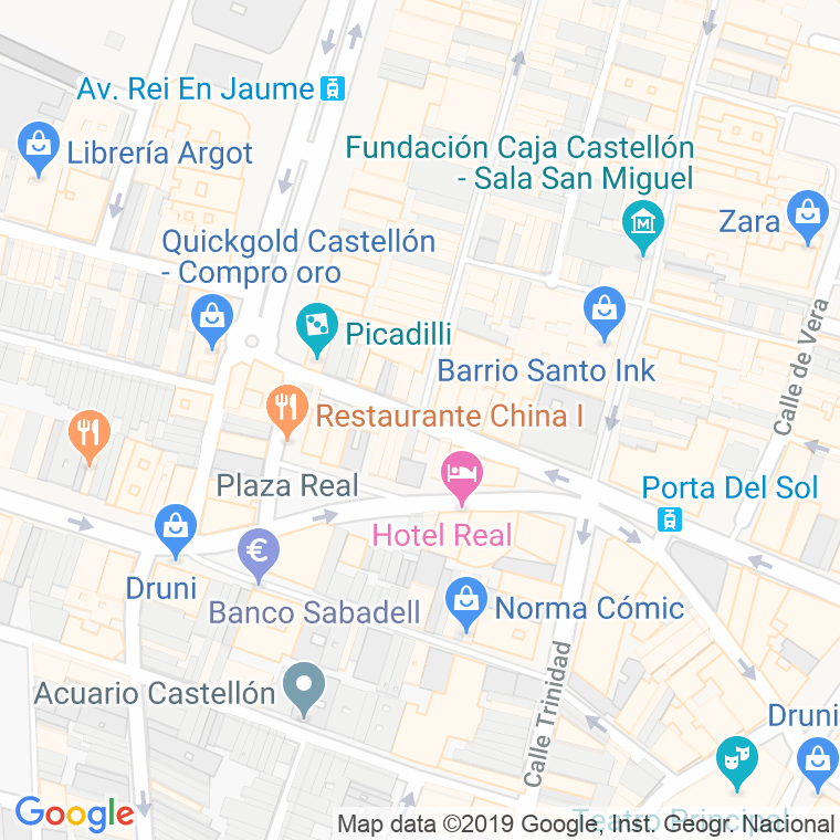 Código Postal calle Ruiz Zorrilla en Castelló de la Plana/Castellón de la Plana