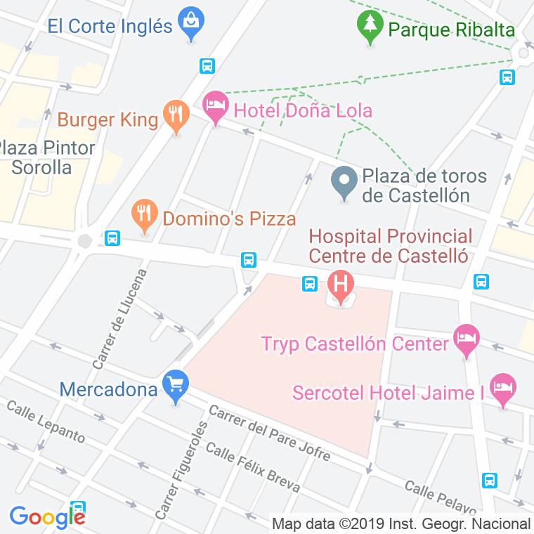 Código Postal calle Doctor Clara, avenida en Castelló de la Plana/Castellón de la Plana