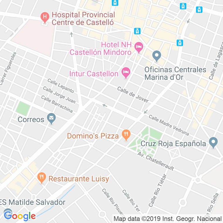 Código Postal calle Herrero   (Impares Del 1 Al 21)  (Pares Del 2 Al 24) en Castelló de la Plana/Castellón de la Plana