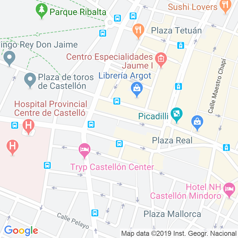 Código Postal calle San Blas   (Impares Del 1 Al Final)  (Pares Del 2 Al Final) en Castelló de la Plana/Castellón de la Plana
