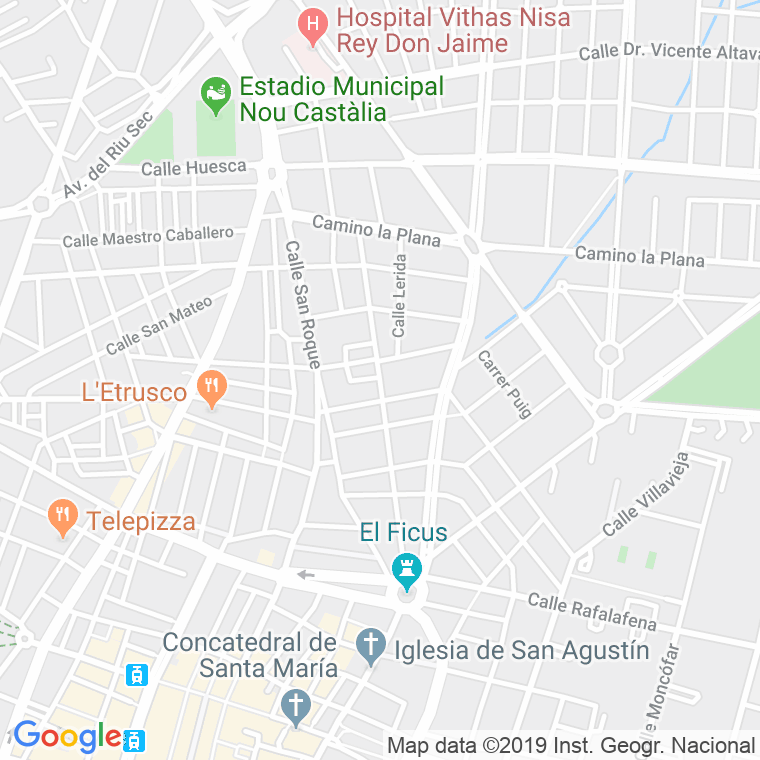 Código Postal calle Alcalde Tarrega en Castelló de la Plana/Castellón de la Plana