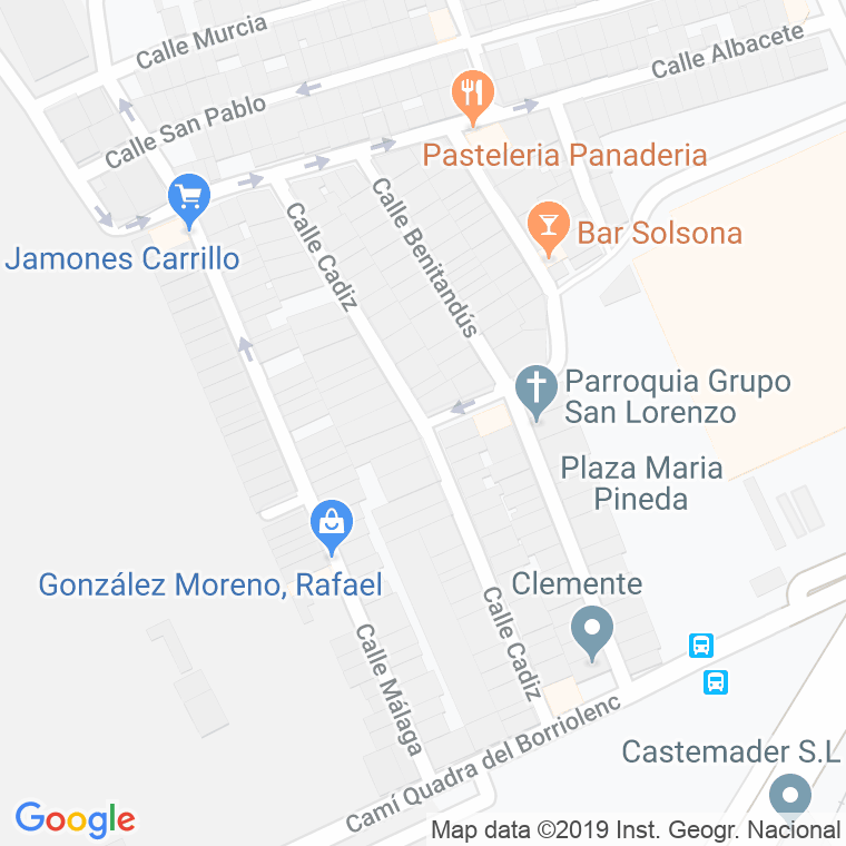 Código Postal calle Cadiz en Castelló de la Plana/Castellón de la Plana