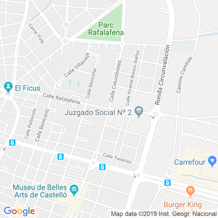 Código Postal calle Columbretes, plaza (Impares Del 1 Al Final)  (Pares Del 2 Al Final) en Castelló de la Plana/Castellón de la Plana