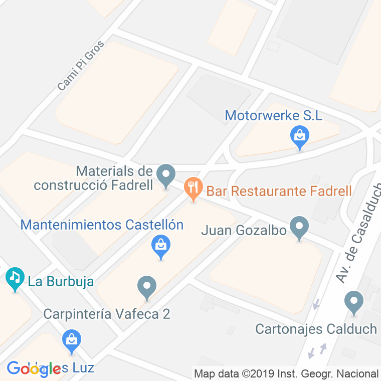 Código Postal calle Barranco De Fraga en Castelló de la Plana/Castellón de la Plana