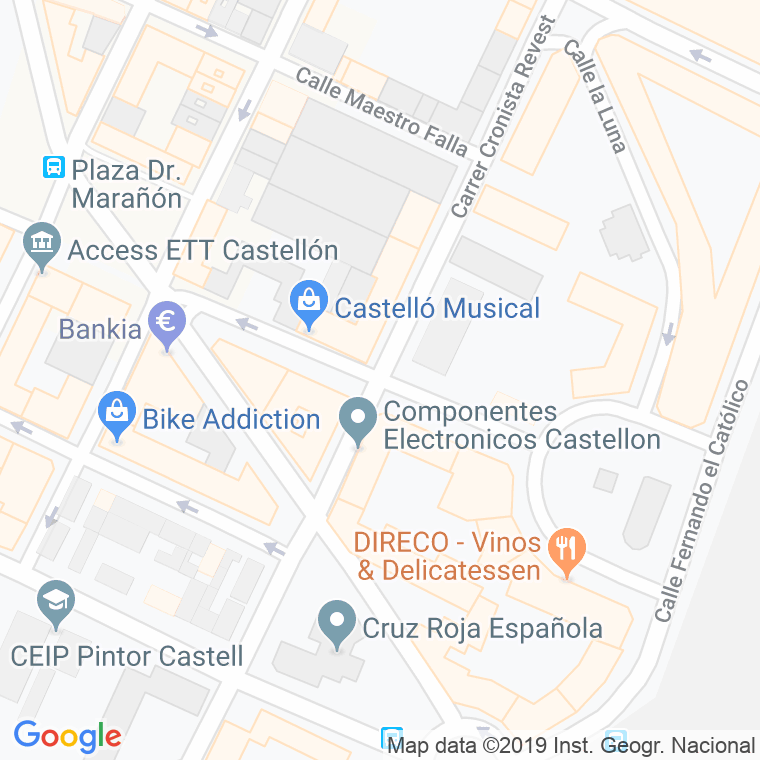 Código Postal calle Museros en Castelló de la Plana/Castellón de la Plana
