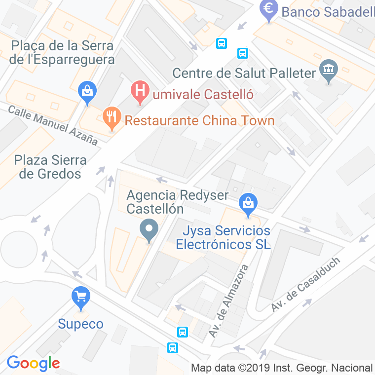 Código Postal calle Rio Ebro en Castelló de la Plana/Castellón de la Plana