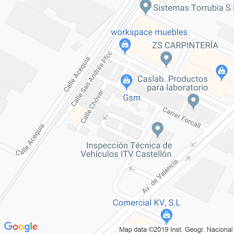 Código Postal calle Benafigos en Castelló de la Plana/Castellón de la Plana